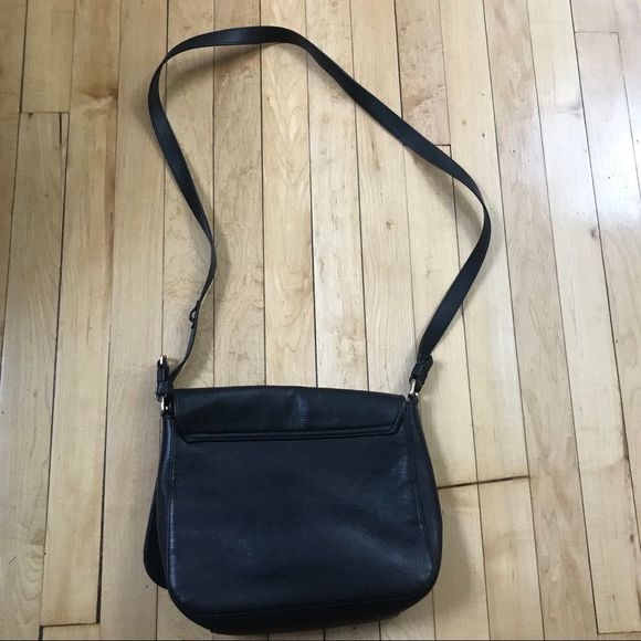 Furla Black Leather Front Logo Crossbody Bag - Picture 7 of 9